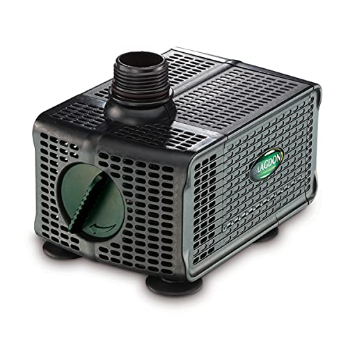 Blagdon Water Feature Pump with Auto Shut Off Sensor Prevents Burnout, Adjustable Flow Control, Reduced Cleaning, 3 Hose Fitting Adaptors, Pumps up to