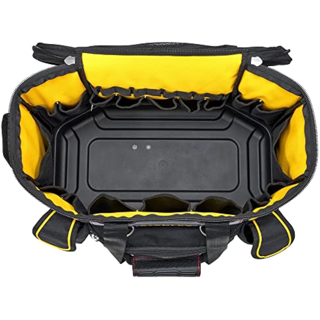 STANLEY FATMAX Round Top Rigid Tool Bag, 18", Quick Tool Access with Wide Opening Zip Design, Multiple Internal and External Pockets, Carry Handle and Shoulder Strap, 20kg Load Capacity, FMST1-70749