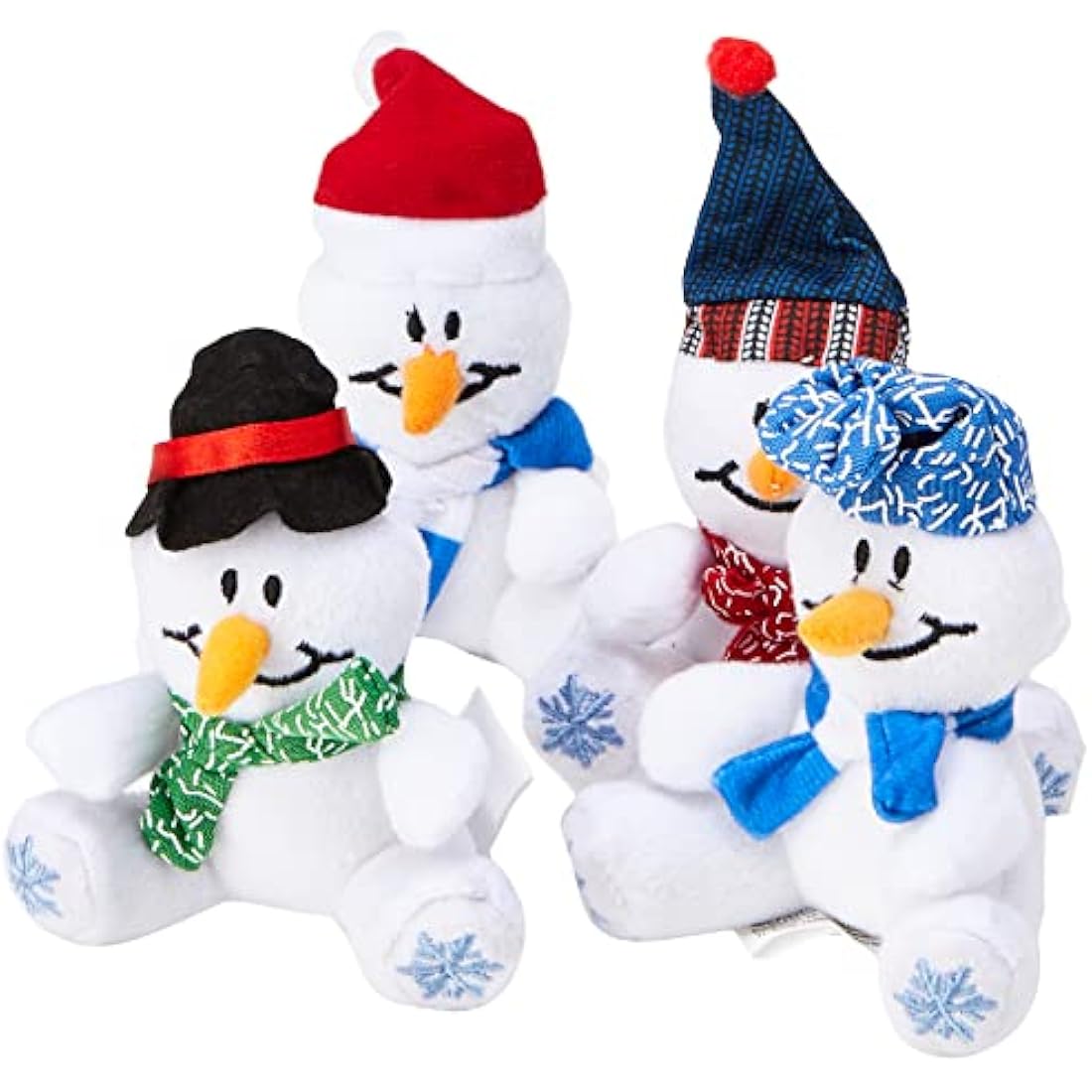 Baker Ross EF890 Snowman Mini Bean Pals (Pack of 4), Assorted