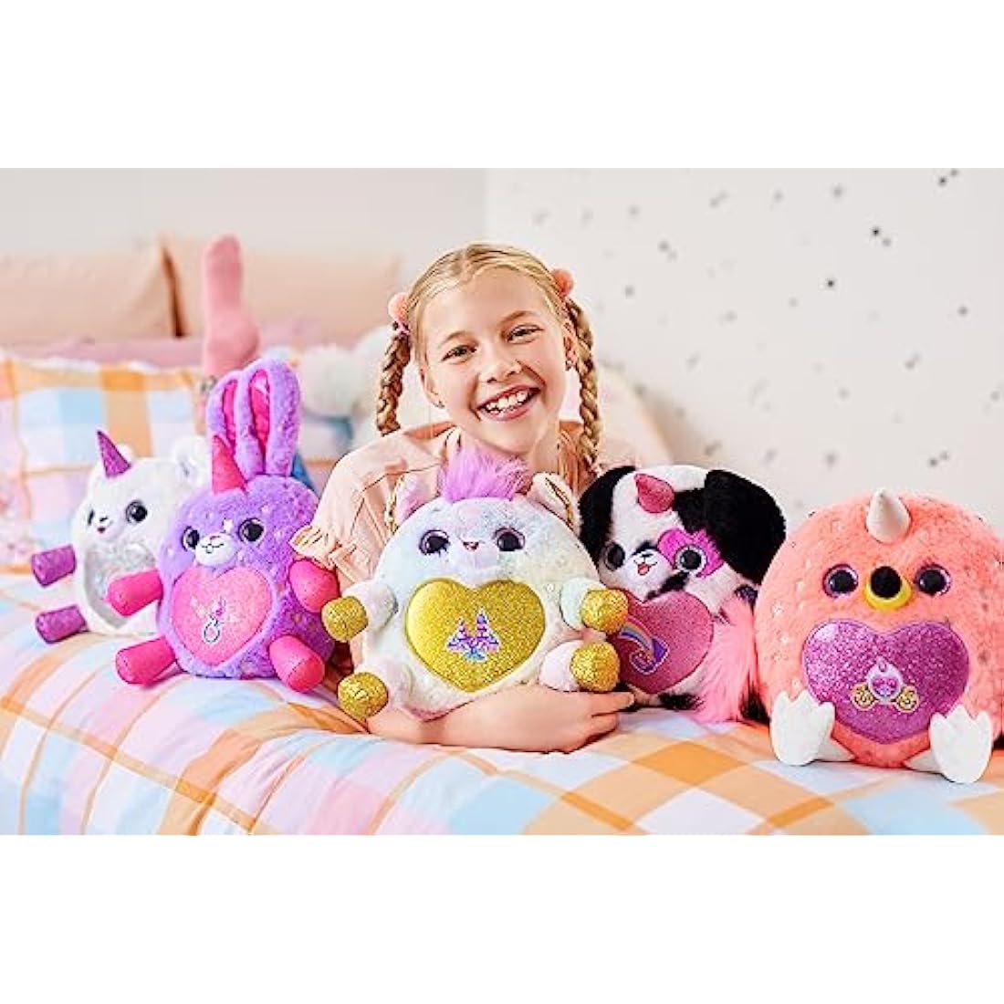 Rainbocorns Fairycorn Princess Series 6 Ruby the Unicorn - Collectible Plush - Magical Fairy Princess Surprises, Cuddle Plush Stuffed Animal, Stickers (Unicorn)