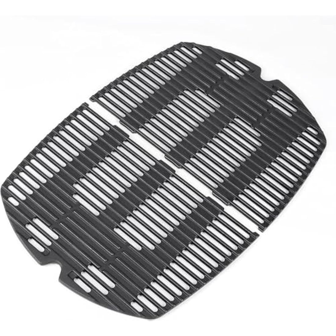 GFTIME 7646 Cast Iron Cooking Grid Grate for Weber Q300 Q320 Q3000 Q3200 Series Gas Grills, Replacement Spare Parts for Weber 7646 7584, (63.5 x 45.2cm in Total), 2 Pack