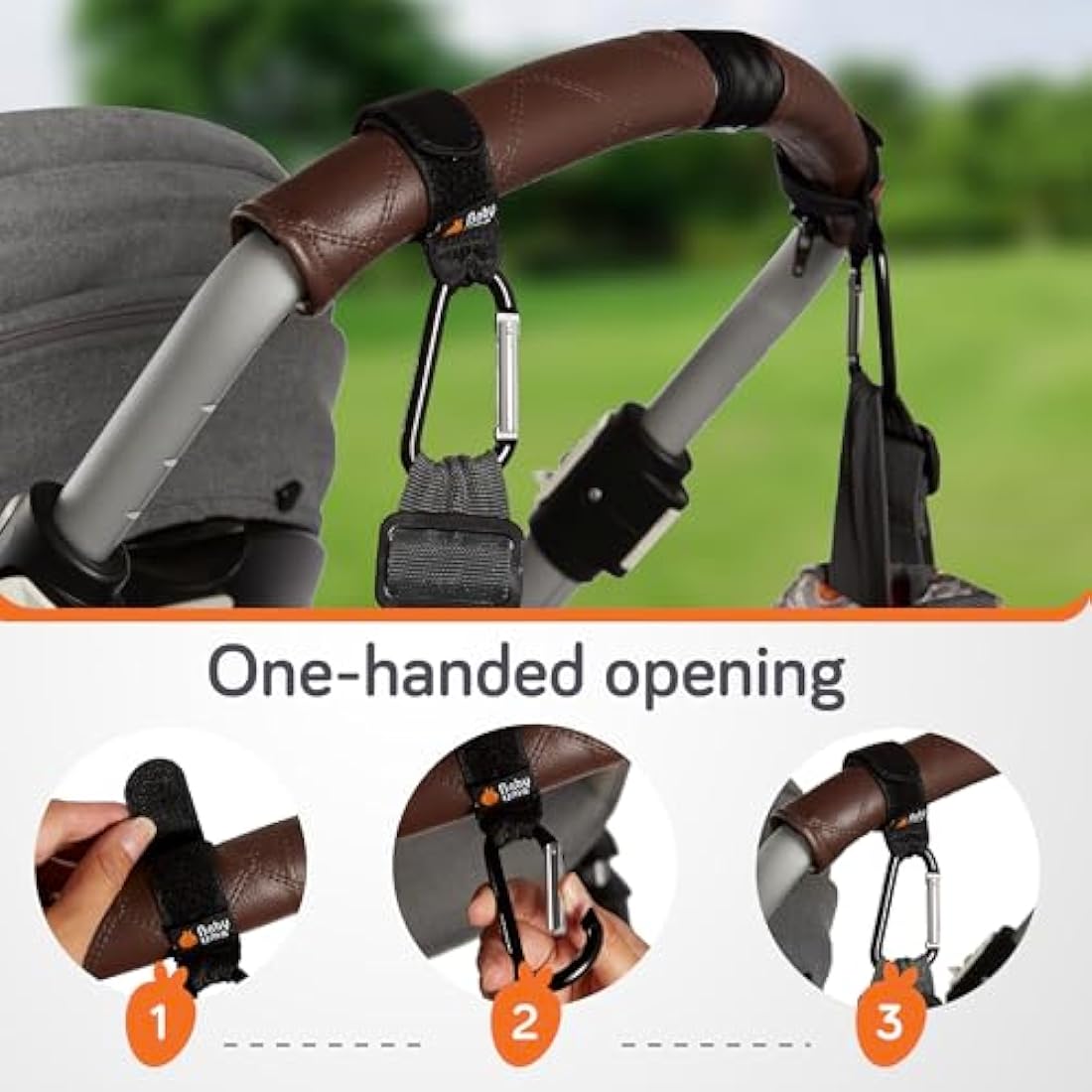 Baby Uma Buggy Clips - 2022 Double-Platinum Winning Pram Clips, Universal Pram Accessories, 5 kg Weight Capacity & Non-Slip, Baby Travel Essentials