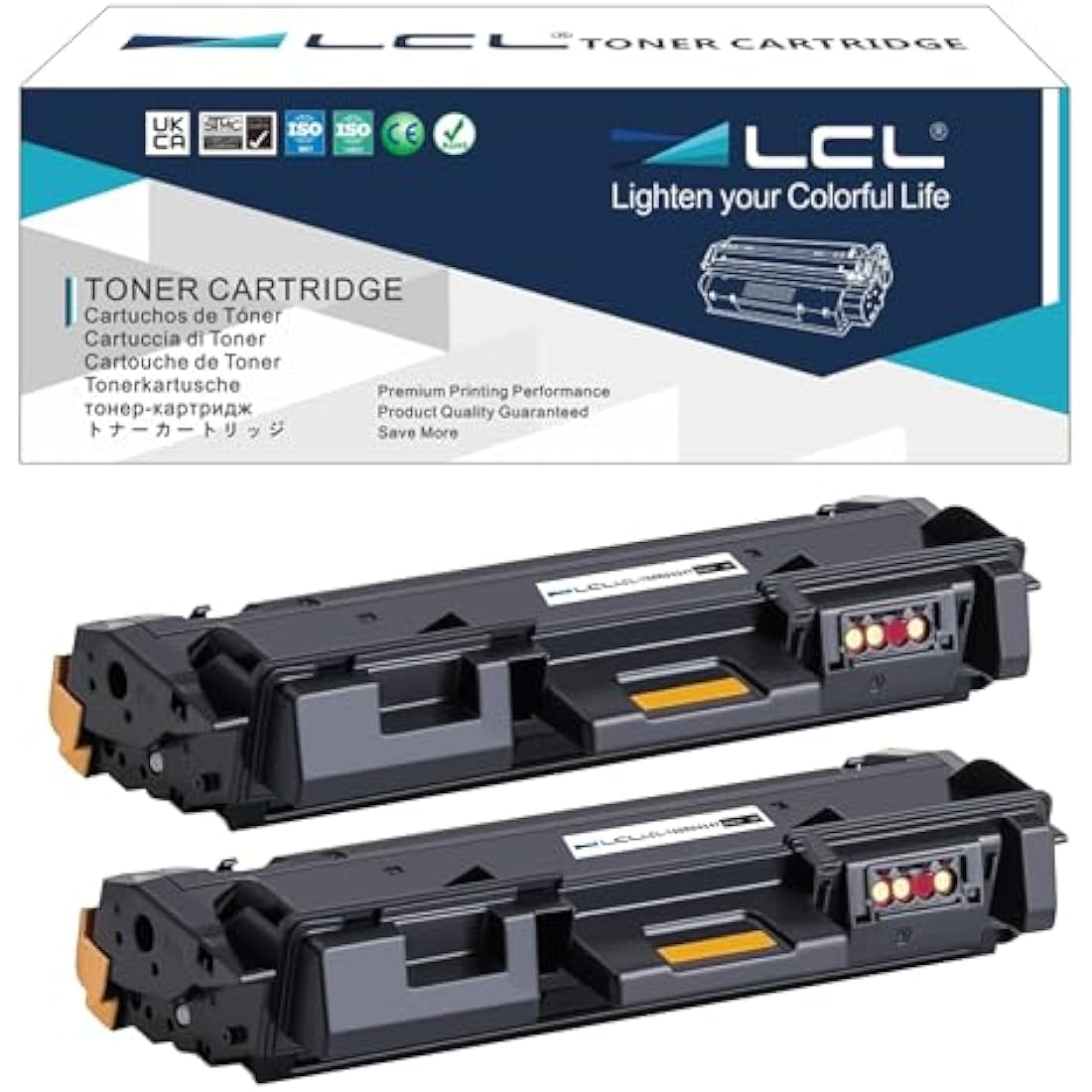 LCL B205 B210 B215 Standard Capacity 3000 pages Toner Cartridge Replacement for Xerox 106R04347 106R04346 Replacement for Xerox B205 B205MFP B205NI B210 B210DN B210DNI B215 B215MFP B215DNI (2-Pack)