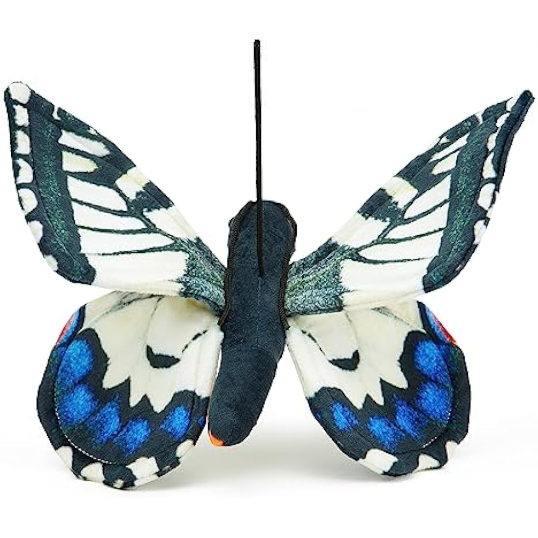 Zappi Co 100% Recycled Plush Swallowtail Butterfly Toy (28.5cm Width) Stuffed Soft Cuddly Eco Friendly animals Collection For New Born Child First kid
