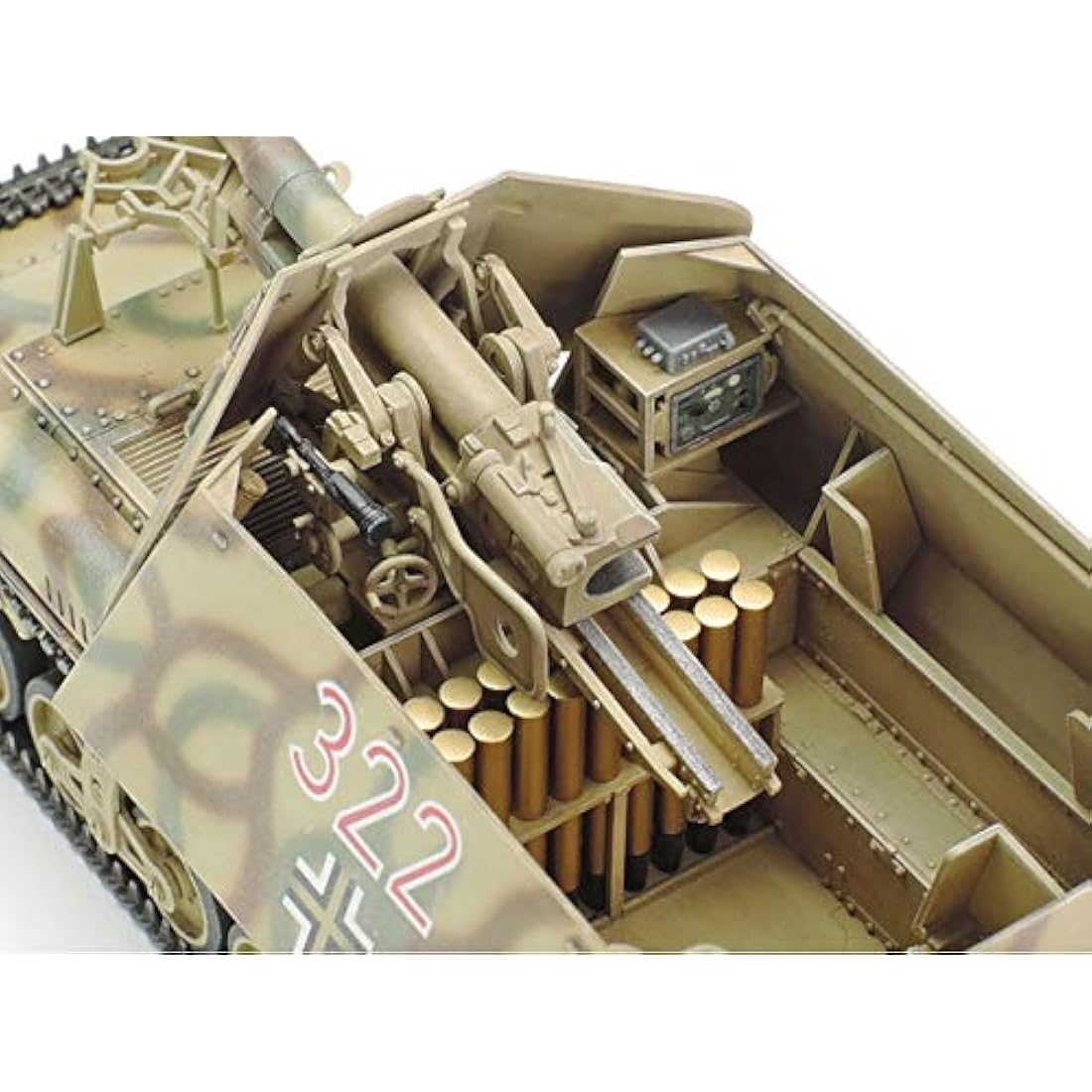 TAMIYA 35370-000 Toy Military 1:35 German Sd.Kfz.135 Marten I Tank Destroyer, Model Kit, Plastic Kit, Assembly Kit, Detailed Replica, Unpainted, Brown, zzzz-s