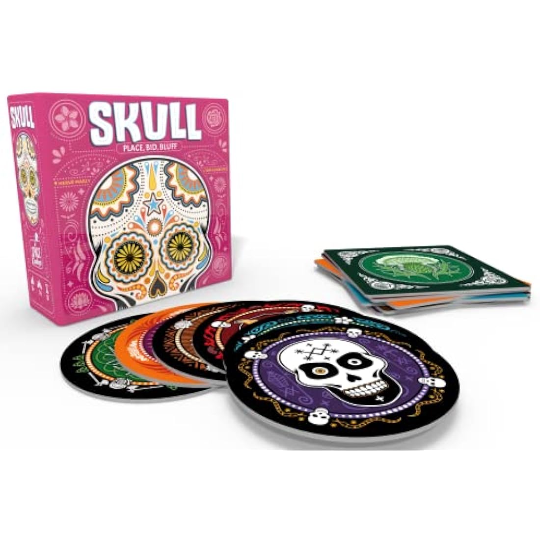 Asmodee | Skull | Bluffing Card Game | Party Game | Ages 10+ | 3-6 Players | 20-30 Minutes Playing Time