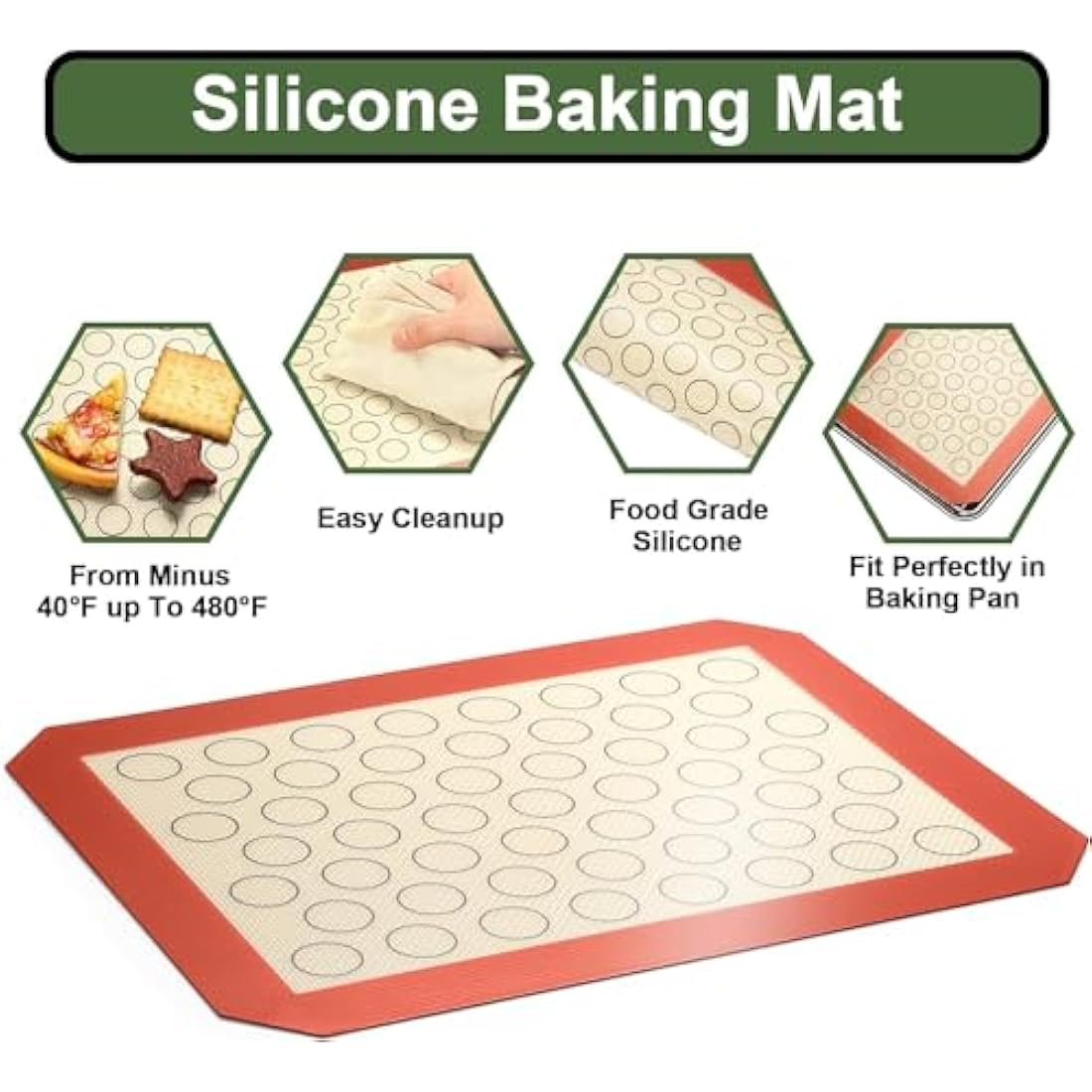 Baking Sheet Tray Cooling Rack with Silicone Mat Set, Stainless Steel Cookie Pan for Oven, Set of 9 (3 Sheets + 3 Racks + 3 Mats), Warp Resistant & Heavy Duty Easy Clean