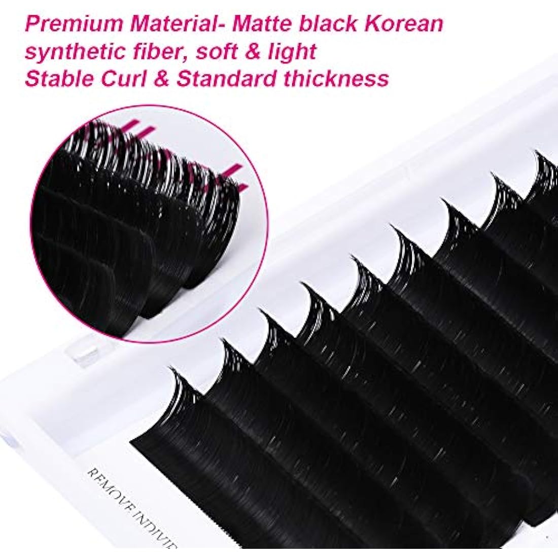 Fadlash Easy Fan Lashes D Curl 0.07 10-11-12mm Mixed Tray Russian Lashes Natural Look Self Fanning Eye Lashes Automatic Blooming Russian Eyelashes Extensions