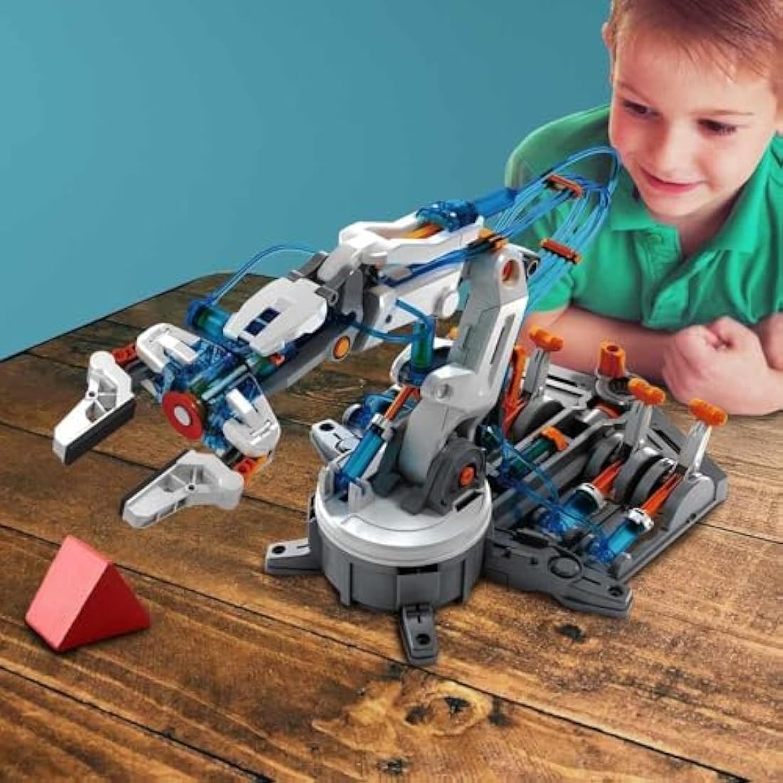 CONSTRUCT & CREATE Hydraulic Robot Arm DIY STEM Build Your Own Project Kit Set