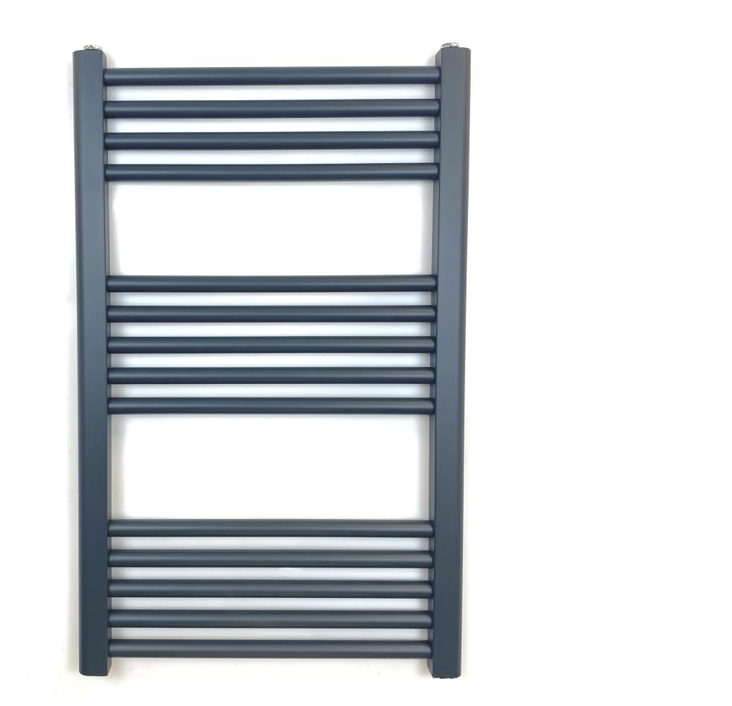 Greened House Anthracite Heated Towel Rail 400mm W x 800mm H