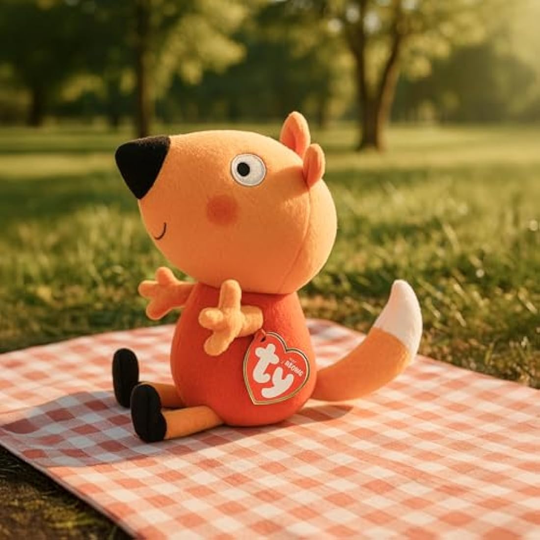 TY Peppa Pig Plush Toy - Freddy Fox | Soft Plush Toy for Kids | Collectible Stuffed Animal Plushies