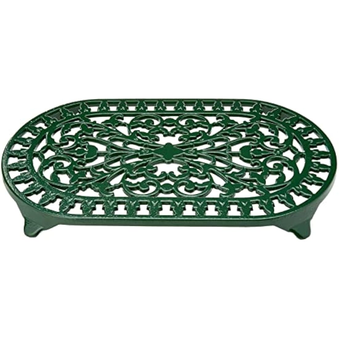 Victor VCW315G Large Oval Trivet Green, Cast Iron