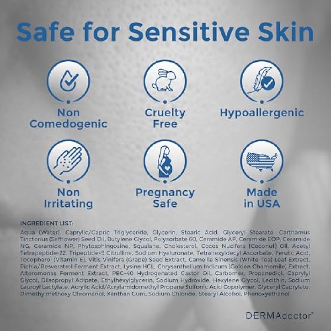 DERMAdoctor Ceramide Cream with Vitamin C E + Ferulic Acid | Barrier Repair Moisturizer for Face; Dermatologist Formulated Fragrance Free Age Fighting Face Cream for Sensitive Skin - 55 ml