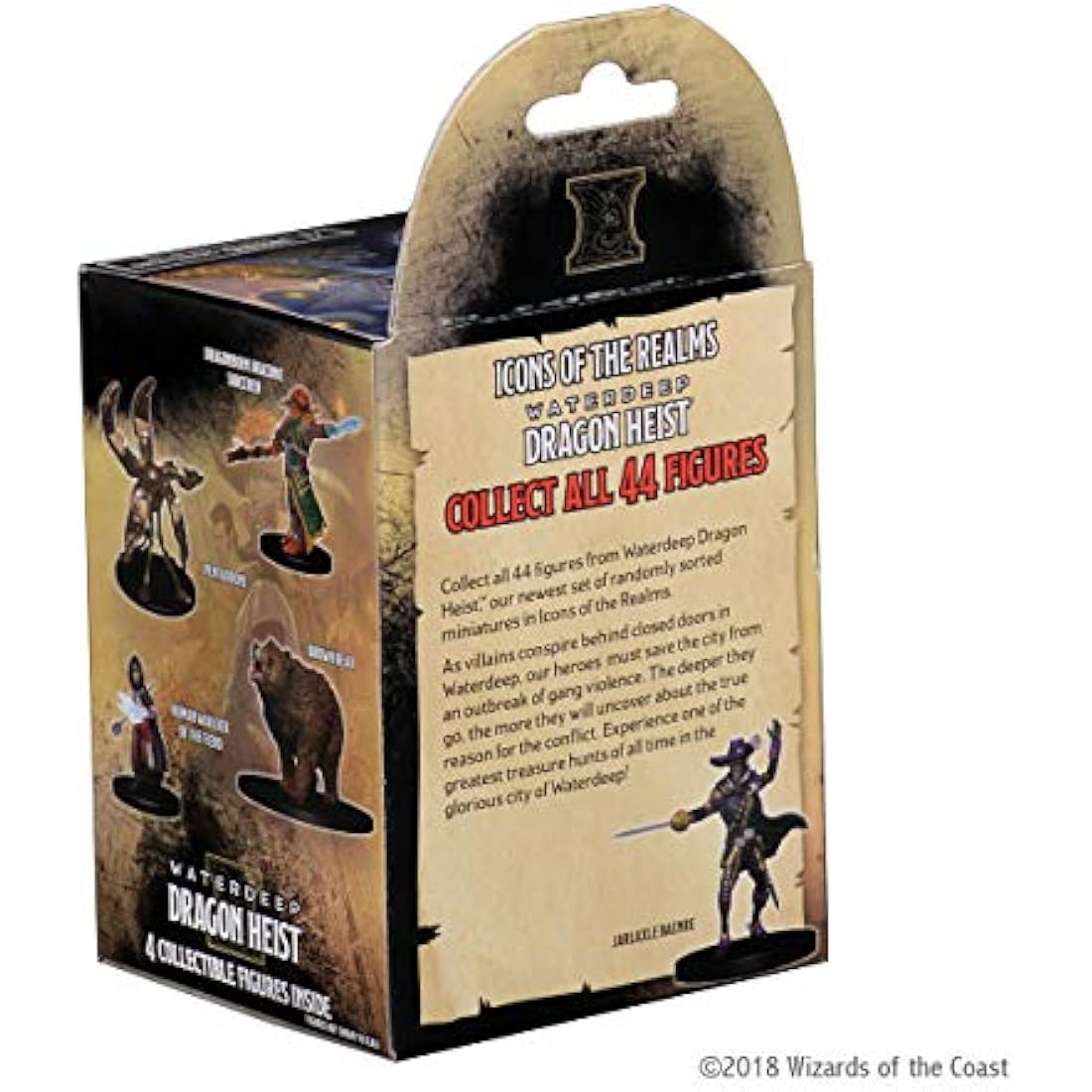 WizKids Dungeons and Dragons Icons of the Realms - Waterdeep Dragon Heist (8 Ct. Standard), Booster Brick, DnD Miniatures