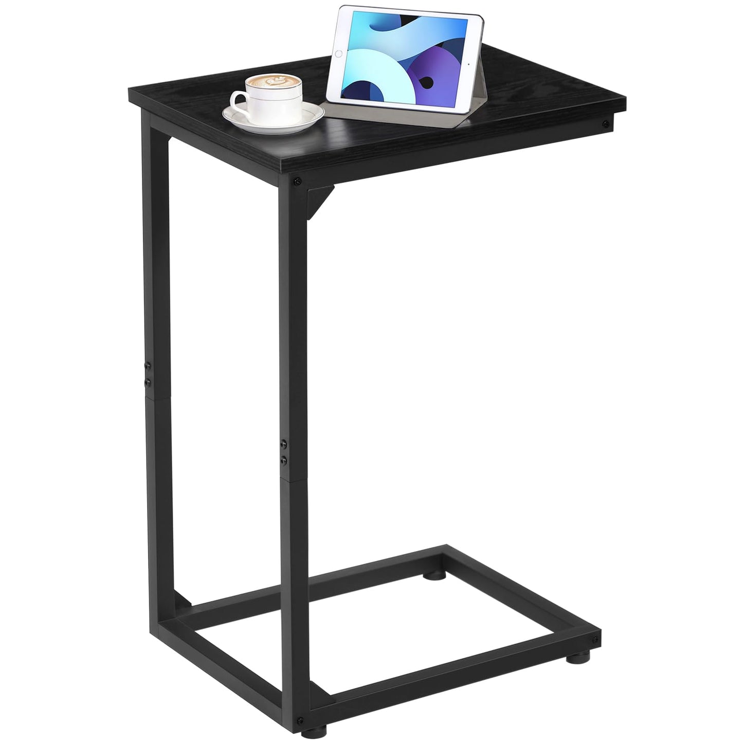 AMHANCIBLE C-Shaped Side Table, Side Table Living Room, Sofa Table