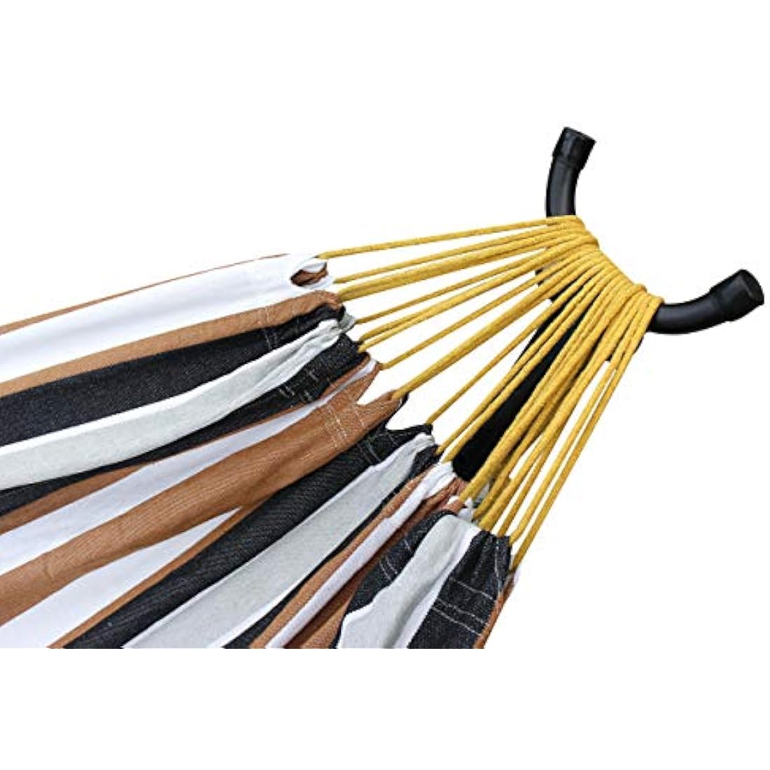 Ross James Garden Furniture, 100% Double Cotton Hammock with heavy Duty Metal Stand with over 200kg Weight Capacity (2020 Model) (Duck Egg and Blue Stripe)