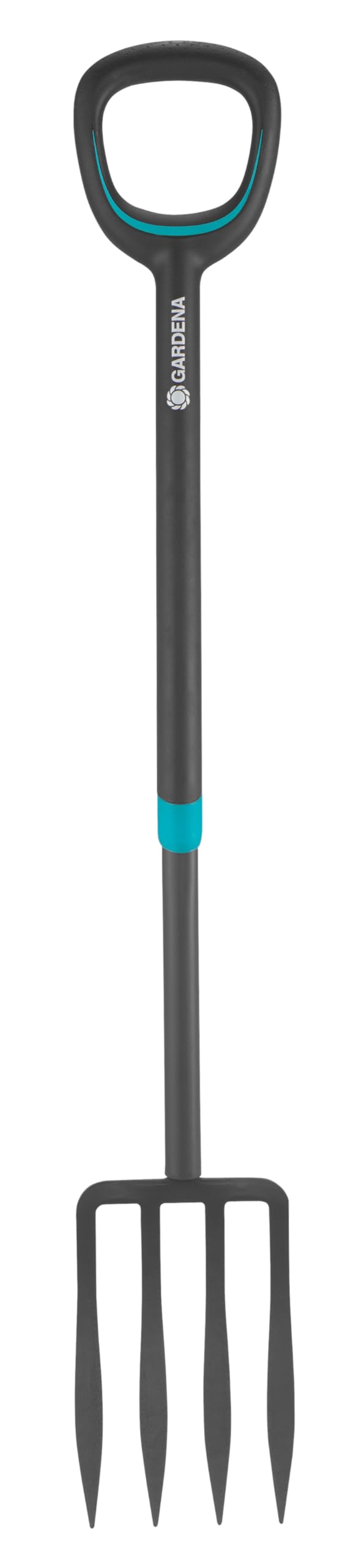 Gardena ErgoLine Telescopic Spade, Garden Spade of Quality Steel for Turning Over and Removing Soil with Foot Rest and Ergonomic D-Handle (17020-20)