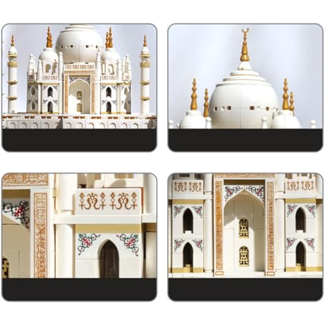 Taj Mahal Building Block Set 1,113 Pieces) India's Taj Mahal Famous Landmark Series Model for Kids and Adults