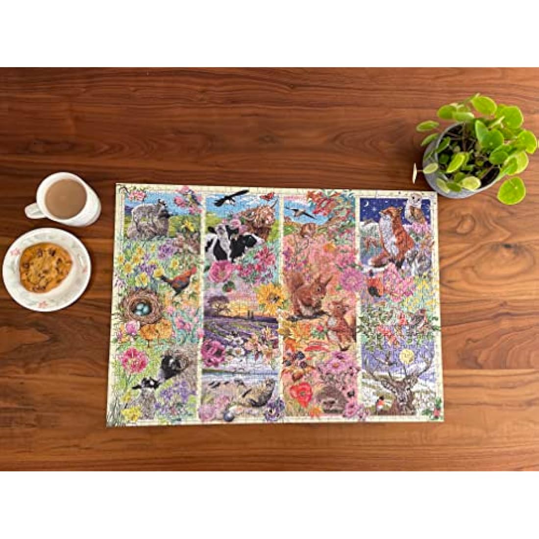 Gibsons Through the Seasons 1000 Piece Jigsaw Puzzle for Adults| Nature Wildlife Puzzle | Sustainable Premium 100% Recycled Board | Great Gift | Gibsons Games