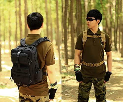 WTiger Hiking Backpack, 30L Tactical Backpack Molle Army Military Assault Pack Laptop Rucksacks Daypack for Outdoor Camping Fishing Trekking Hunting Travelling