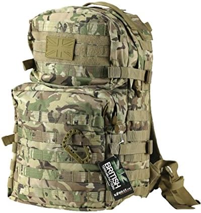 Zip Zap Zooom British Army SAS Military Tactical Combat Rucksack Bergen Molle 40 Litre L Surplus Camo All Terrain BTP