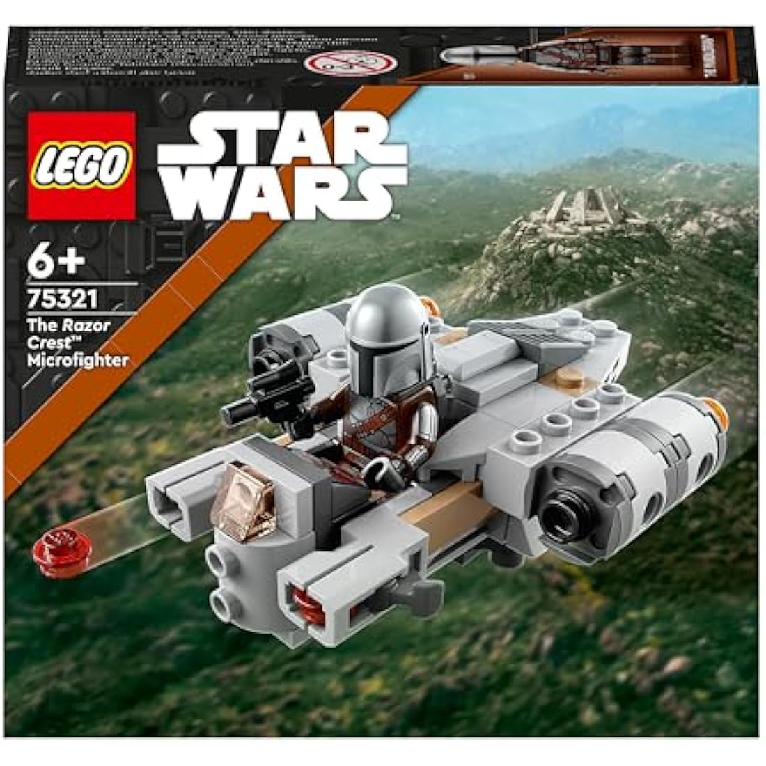 LEGO 75321 Star Wars The Razor Crest Microfighter Building Toy, Mandalorian Gunship & Minifigure, Gift Idea for Boys and Girls age 6 Plus Years Old