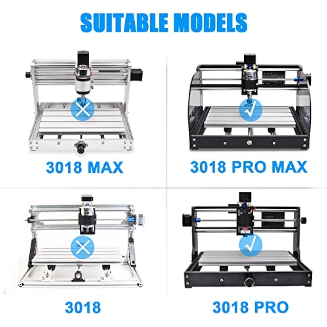 Daedalus 3018 CNC Upgrade Kit, for X-Axis Upgrade & Y-Axis Extension with Work Panel