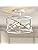 WUZUPS Chandelier 3-Light Vintage Farmhouse Industrial Semi-Flush Mount Ceiling Light Lighting Fixture for Foyer Bedroom Hallway Storage Room Kitchen Bathroom, H 30 x W 24, E27 Base, Antique White