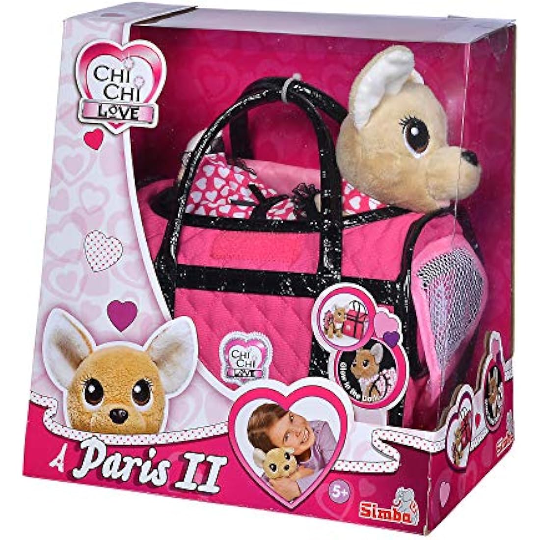 Simba 105893123 "Chi Chi Love - Paris II Plush Dog Set