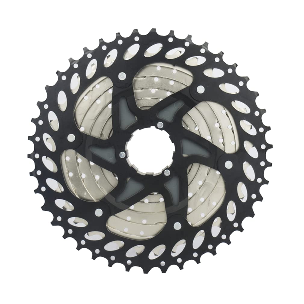 CYSKY 11 Speed Cassette 11-42T Cassette Fit for Mountain Bike, Road Bicycle, MTB, BMX (Light Weight) (11-42T)