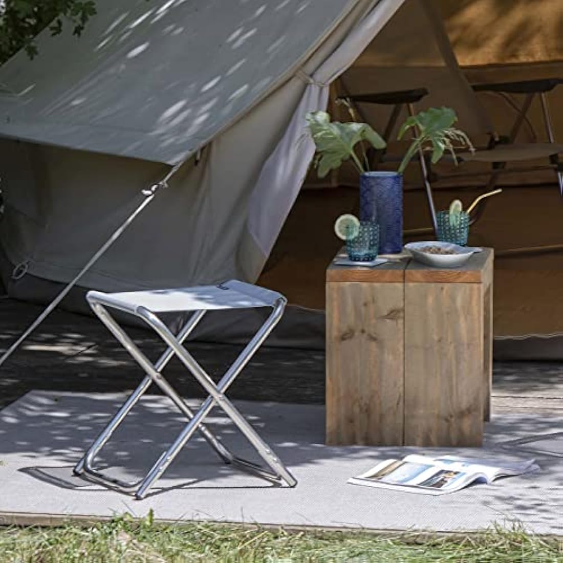 Lafuma Mobilier Folding Camping Stool Alu Pl Seigle Ii