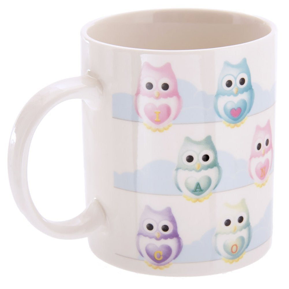 Ted Smith Owl Bone China Mug