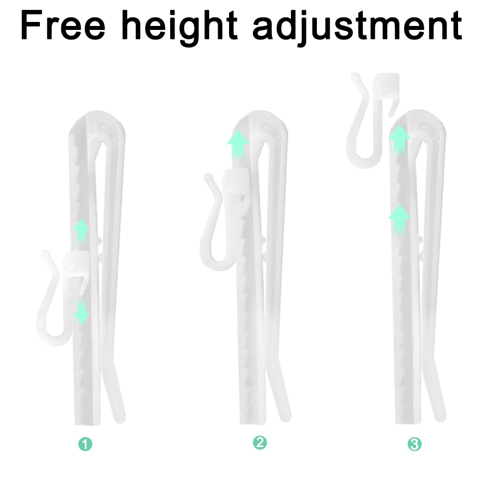 Pinch Pleat Curtain Hooks Plastic Curtain Hooks Adjustable Shower Curtains