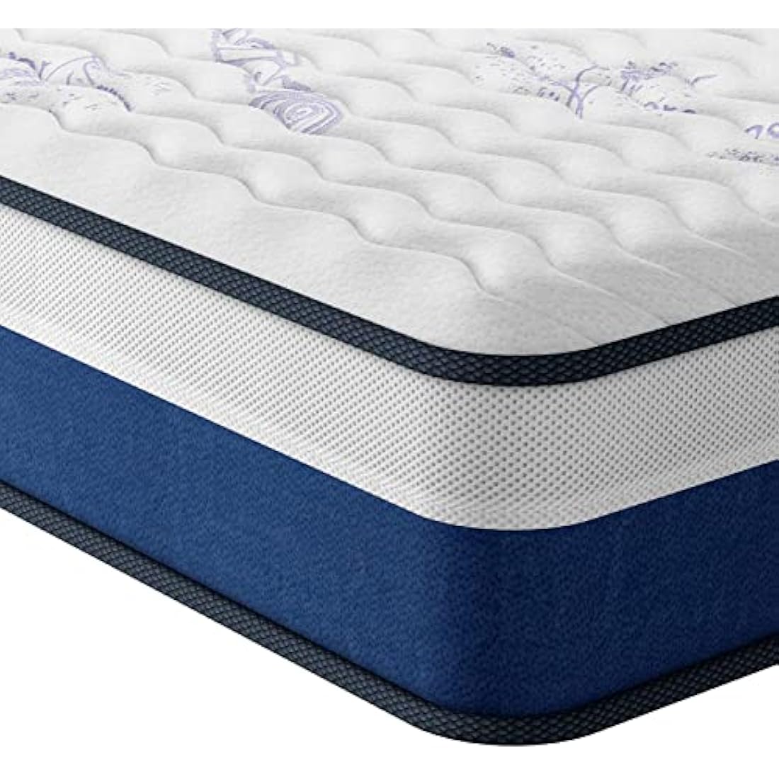 Vesgantti Single Mattress, 10 Inch Hybrid Single Size with Breathable Memory Foam and Individual Pocket Spring-Medium Firm, 3FT Mattress, 90x190x25cm