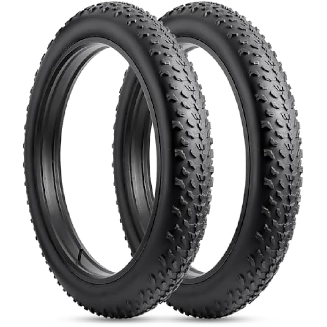 YunSCM 20 inch Foldable Fat Tyres 20x4.0 102-406 Bike Tyre and 20" Bike Inner Tubes Schrader Valve AV32mm, Compatible with 20 x 4.0 98/102-406 MTB/E-Bike/Electric Fat Bike Bicycle Tyres and Tubes