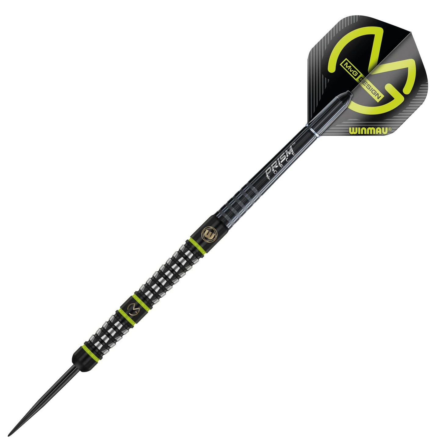 WINMAU Darts MvG Acclaim 25g Professional Steeltip Tungsten Darts Set with Flights and Shafts (Stems)