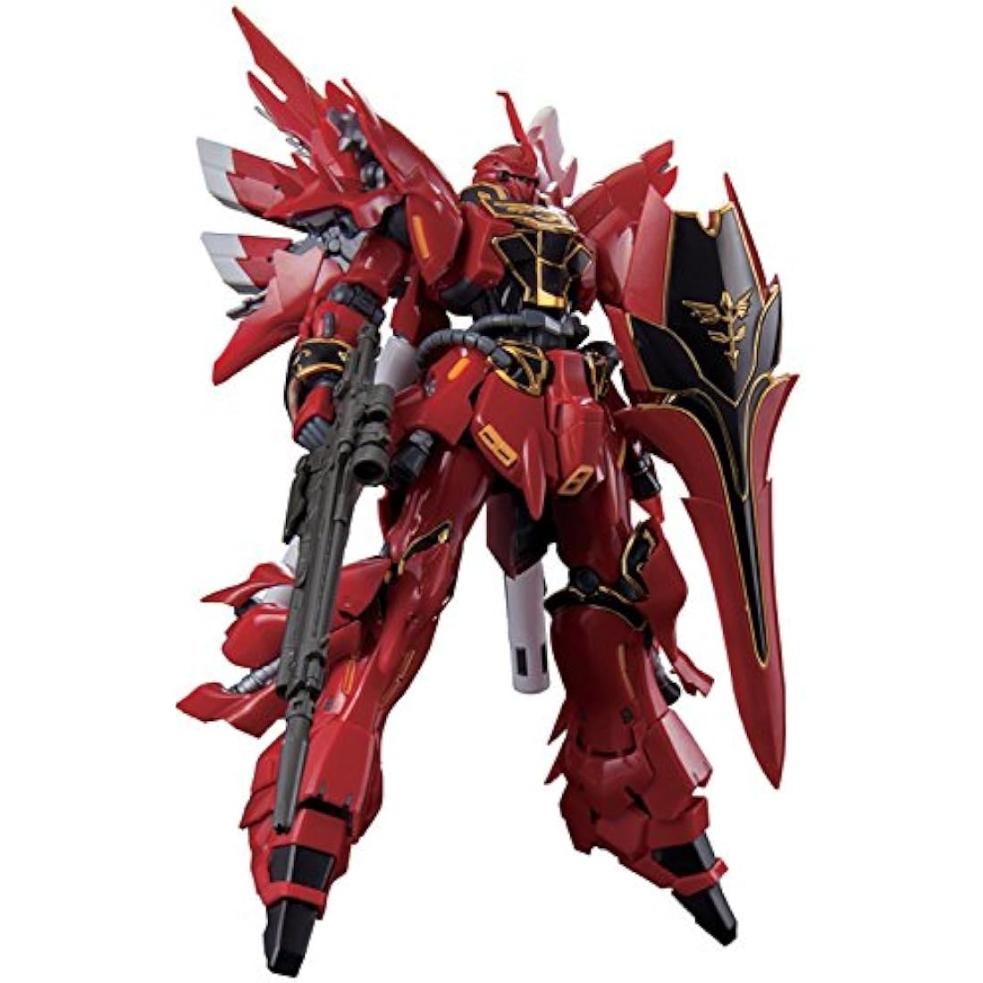 Bandai Hobby GUNDAM - Model Kit - Real Grade - MSN-06S Sinanju - 17 CM, multi-coloured, 50488