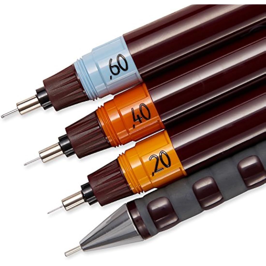 rOtring Isograph Fineliner Pen & Pencil College Set | 3 Technical Pens (0.20mm, 0.40mm, 0.60mm) and Mechanical Pencil (0.5mm) + Accessories
