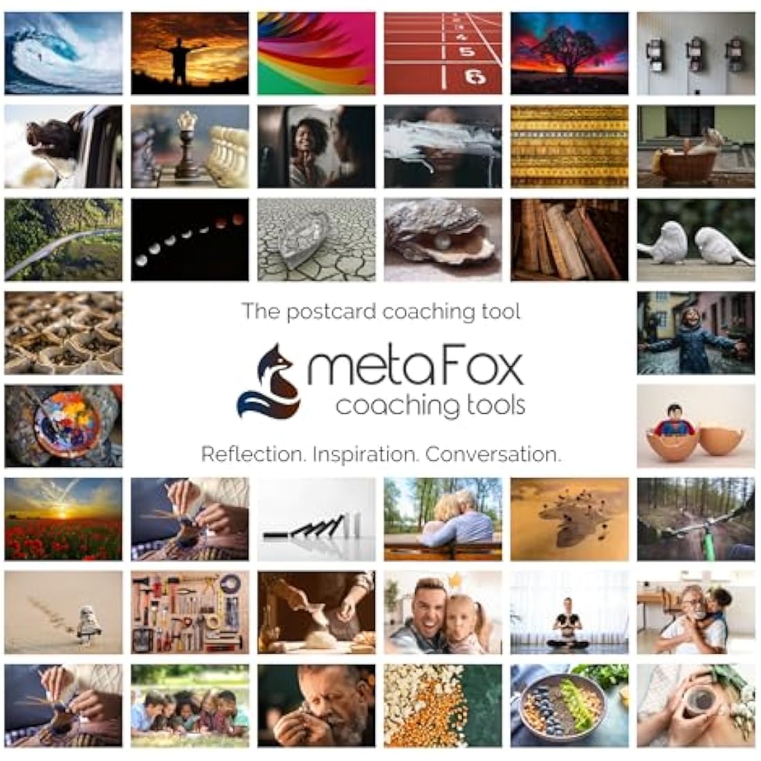 metaFox 'Building Resilience' - 52 Therapy Cards for Fostering Resilience, Acceptance, Coping Skills, and Empowerment - Use as Therapy Tools, Mindfulness Cards and Motivational Cards