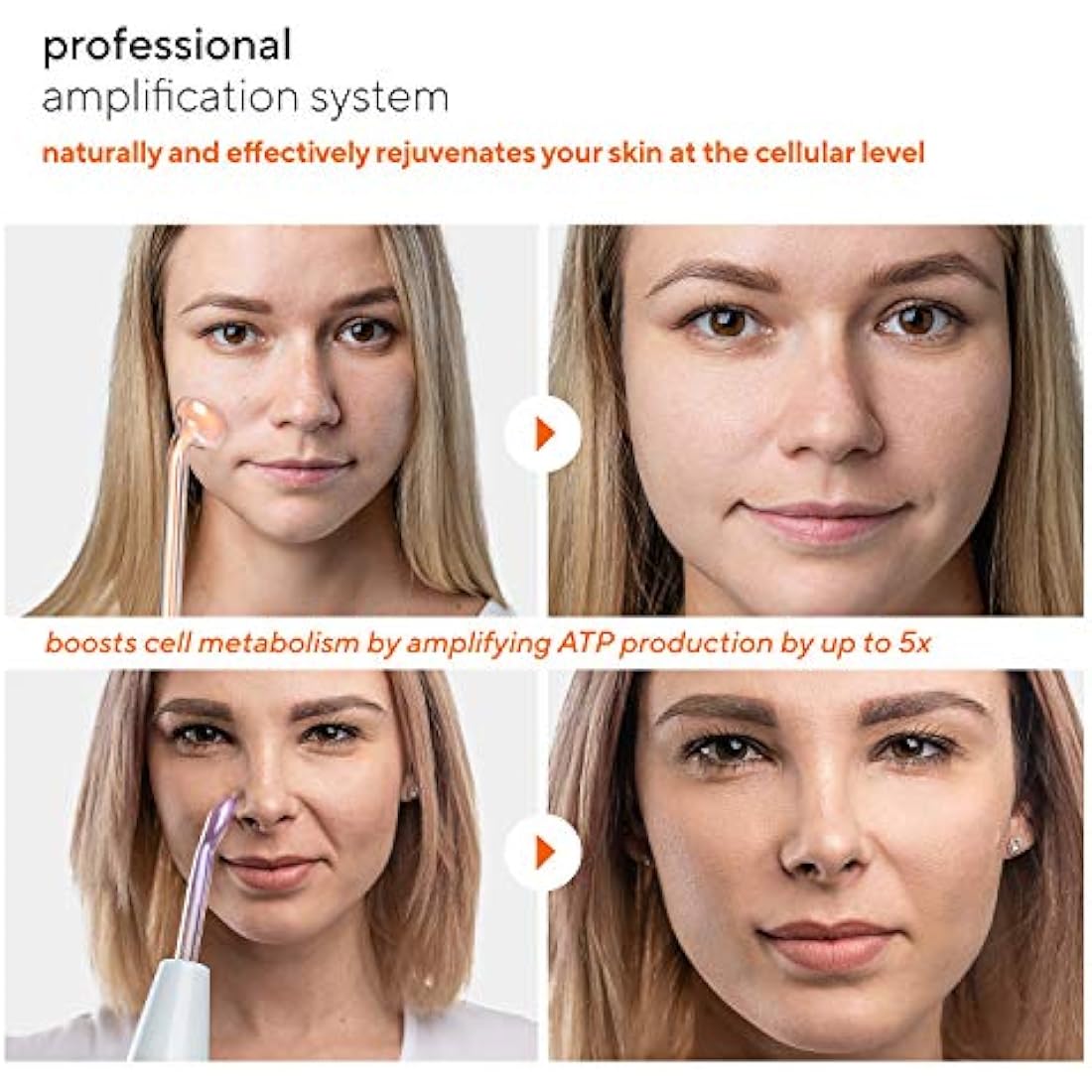 NuDerma Professional Skin Therapy Wand - Portable Handheld High Frequency Skin Therapy Machine with 6 Neon & Argon Wands - Acne Treatment - Skin Tightening - Wrinkle Reducing – Facial Skin Lifter