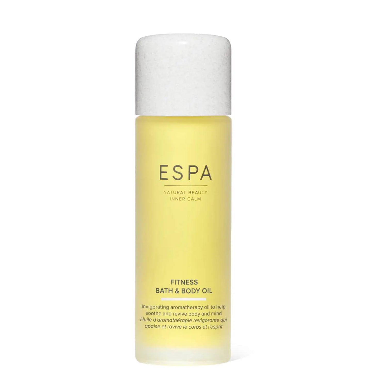 ESPA | Fitness Bath and Body Oil |100ml | Eucalyptus, Clove Bud & Lavender | Magnesium & Ashwagandha | Pure Essential Oils, Aromatherapy | Massage Oil