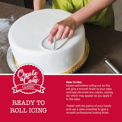 Create A Cake Ready To Roll Icing | Fondant Icing | Palm Free Sugar Paste For Cake Decorating, Cupcakes, Cookies, Cakes