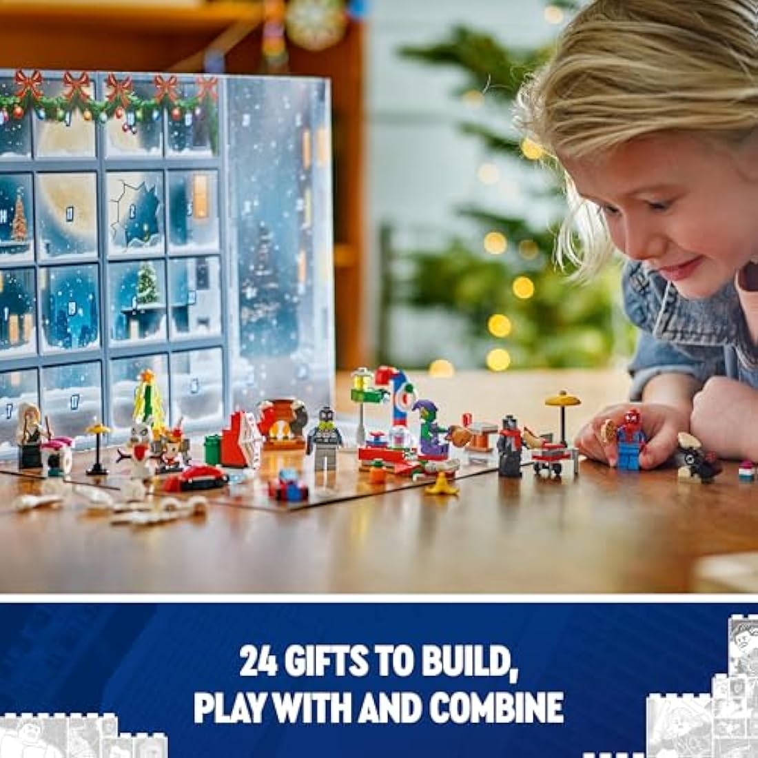 LEGO Marvel Spider-Man Advent Calendar 2024, Buildable Christmas Countdown Toy for Kids, with 24 Super Hero Surprises Including 5 Minifigures, Festive Gift for 7 Plus Year Old Boys and Girls 76293