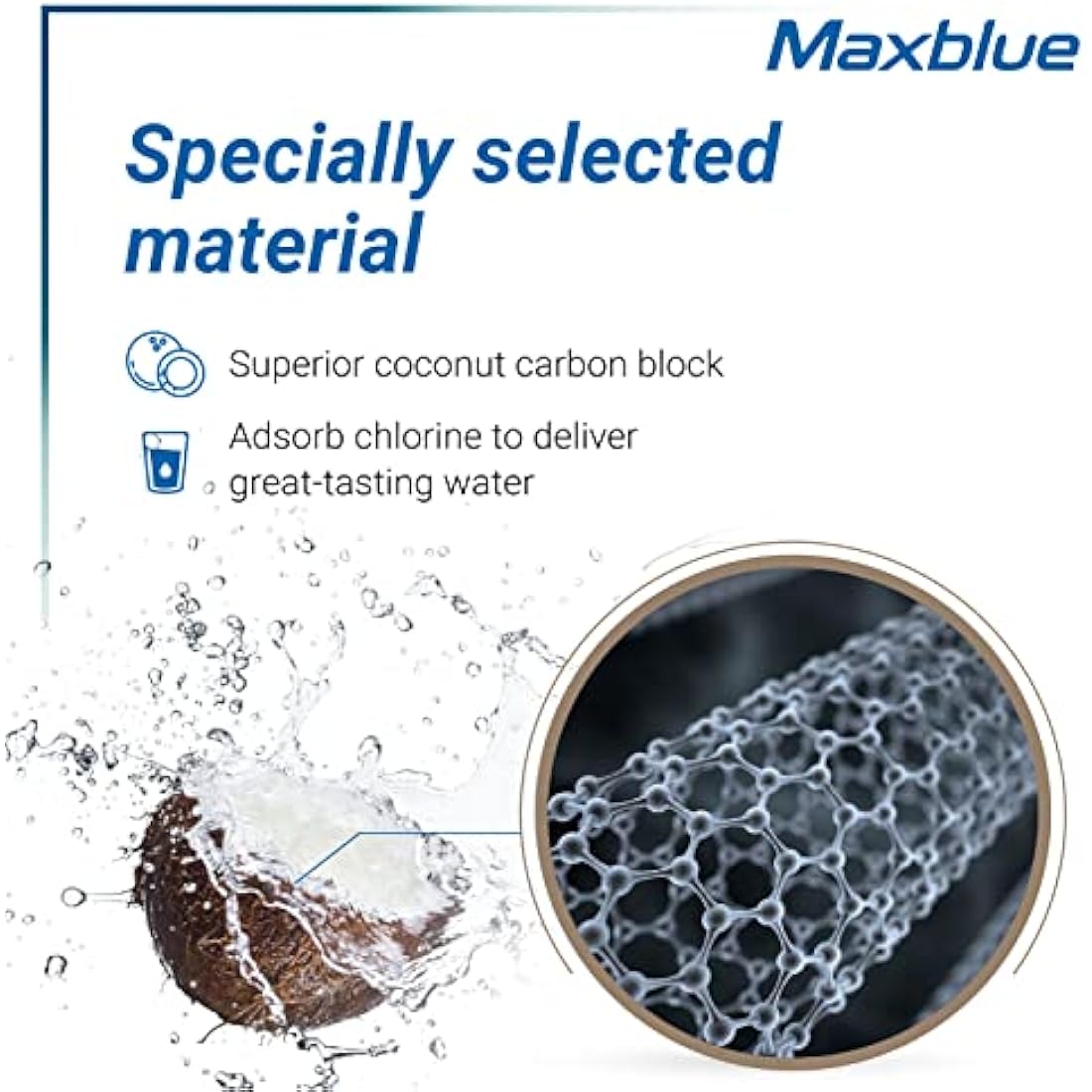 3X Maxblue DA29-00020B Fridge Water Filter, Compatible with Samsung® DA29-00020B, HAF-CIN EXP, DA29-00020A, DA29-00019A, DA97-08006, DA97-08043ABC, Kenmore 46-9101, AP5271937, REFSVC, HDX-FMS-2