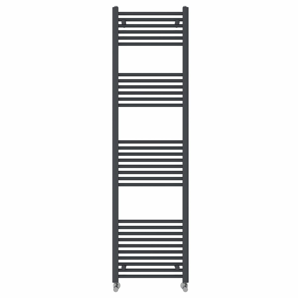 NRG Anthracite Straight Central Heating Towel Rail Radiator 1800×500mm