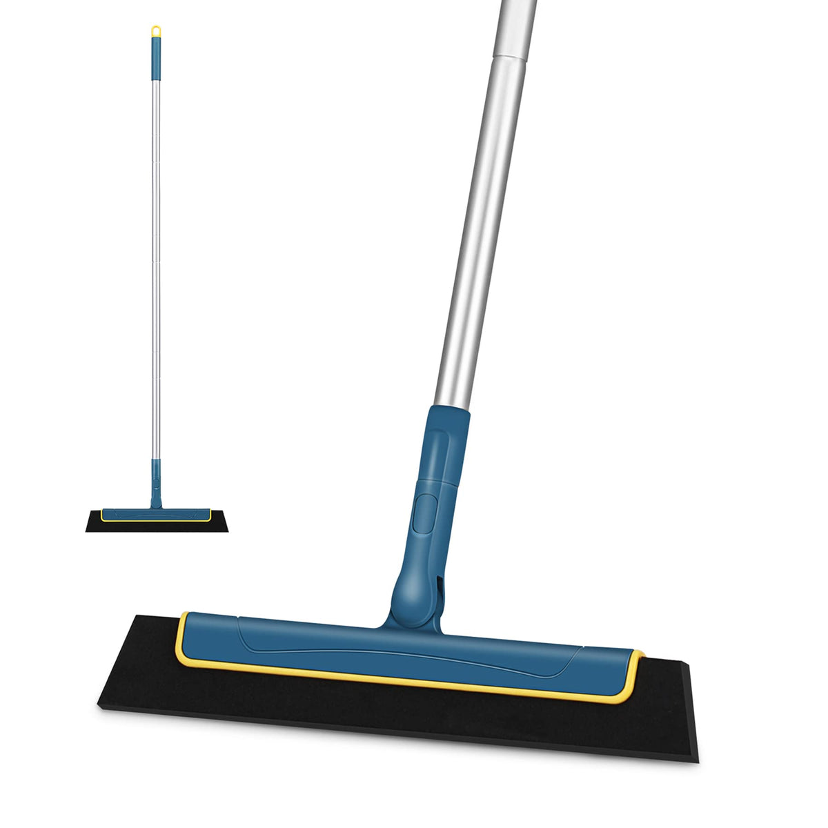CLEANHOME Shower Scraper with long handle,Professional Water Squeegee?adjustable and removable (53 inches), can clean water, pet hair, good helper for