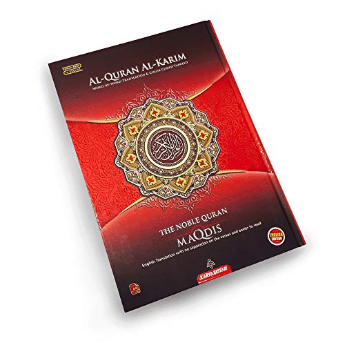 MAQDIS Al Quran Word for Word Translation Colour Coded Tajweed Arabic-English