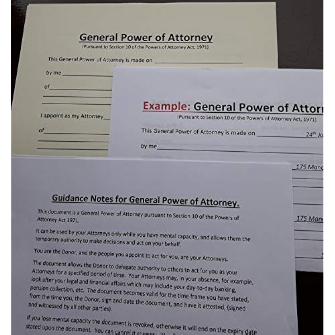 Power of Attorney Forms UK, Latest Edition, All You Need with Full Instructions,