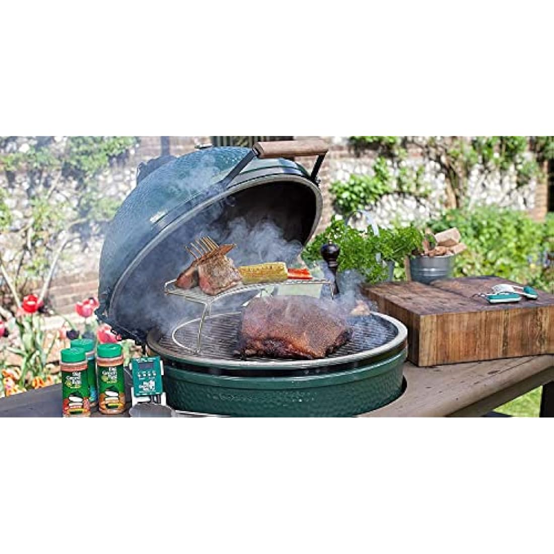 Onlyfire BBQ Warming Rack for Weber Kettle Charcoal Grill Kamado Cermic Grill and Smoker