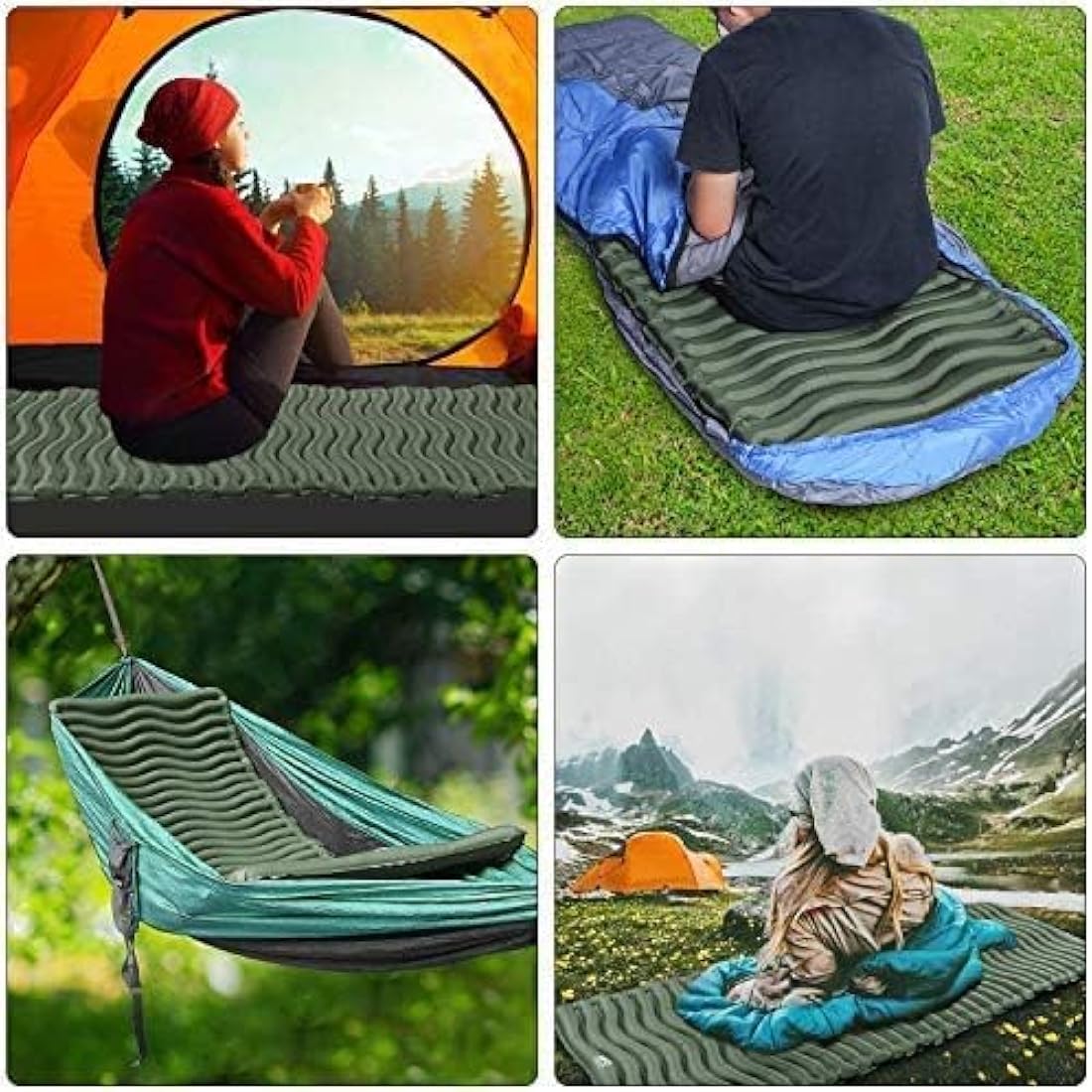 Unigear Ultralight Inflatable Sleeping Pad, Compact Air Camping Mat,Lightweight Camping Mattress for Backpacking, Hiking and Traveling
